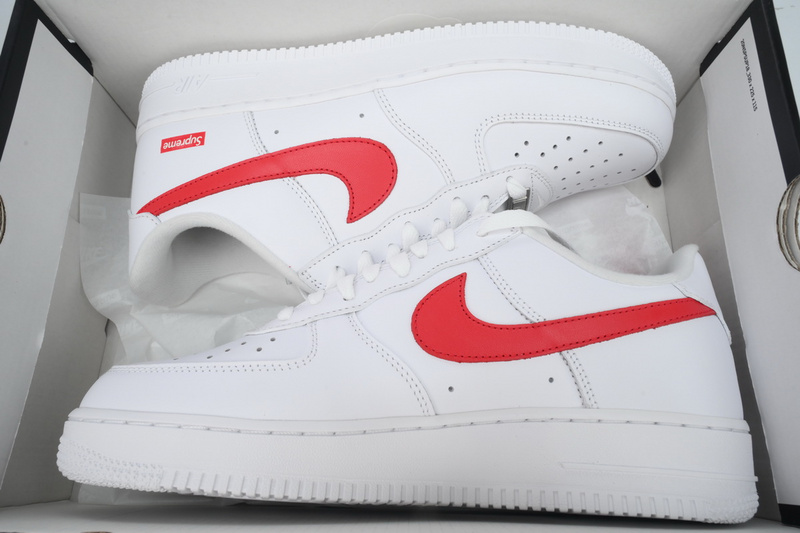 XP Supreme x Air Force 1 Low'Box Logo-Speed Red'Shanghai Exclusive