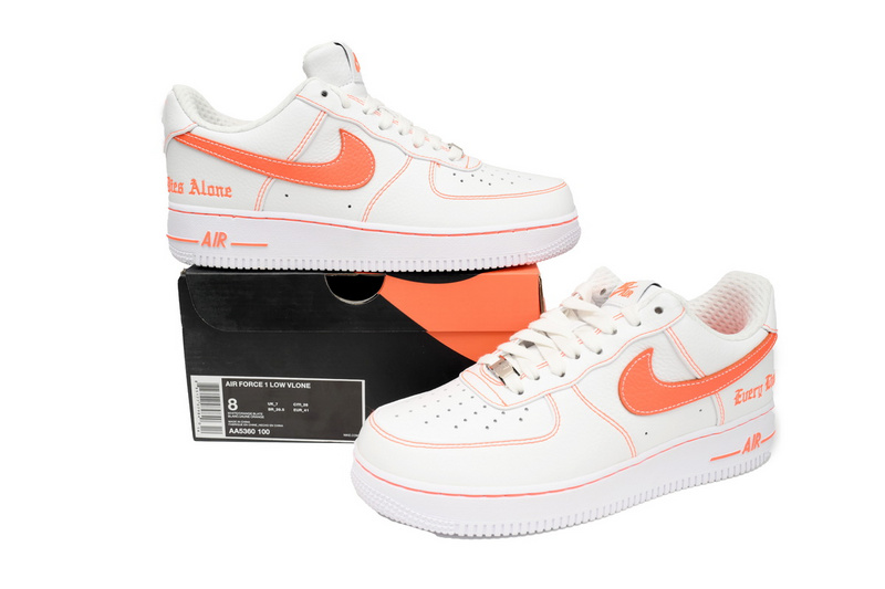 G Nike Air Force One Low Vlone "White/Orange"