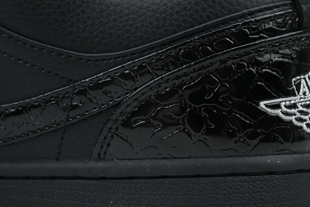 XH Air Jordan 1 Low SE 'Black Croc'