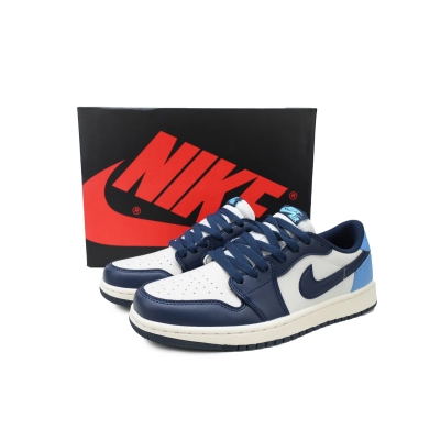 XH Air Jordan 1 Retro Low OG 'Obsidian UNC' 02
