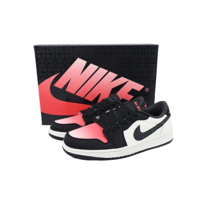XH Paris Saint-Germain x Air Jordan 1 Retro Low OG 'Sail Pink Oxford' 02