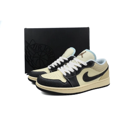 XH Air Jordan 1 Low SE 'Coconut Milk Black' 02