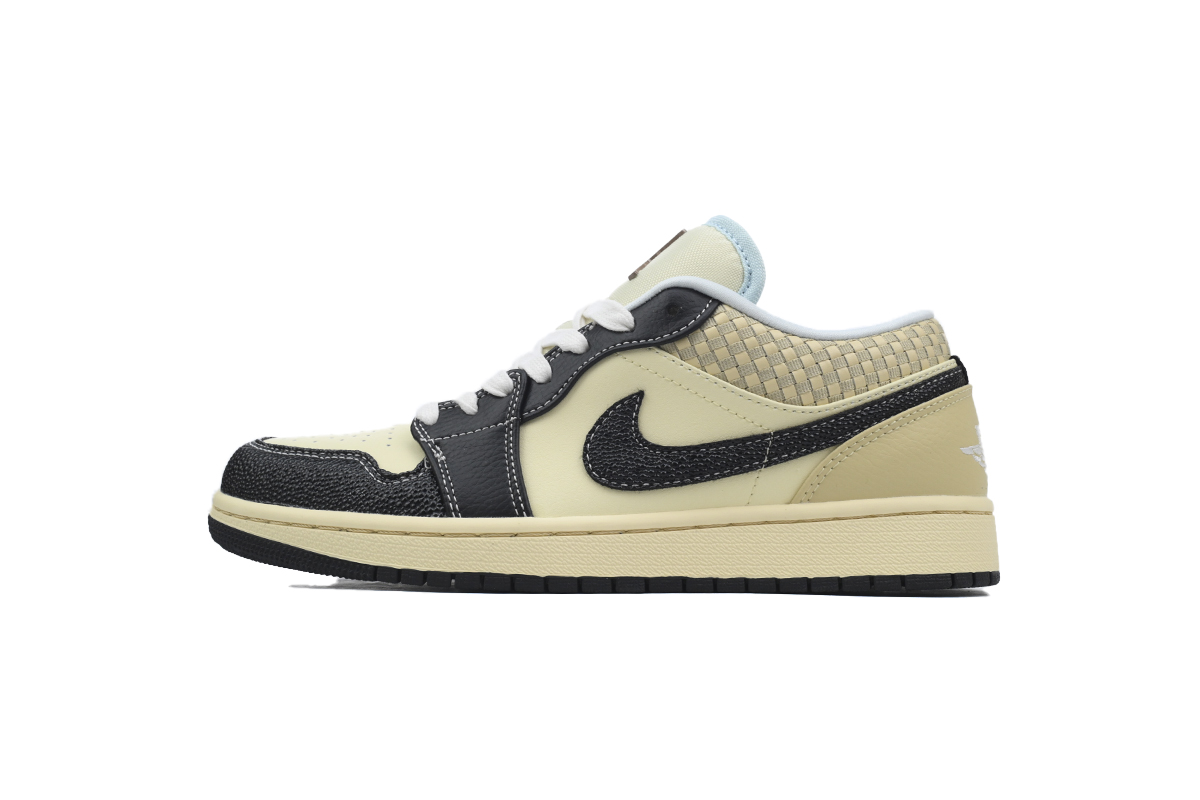XH Air Jordan 1 Low SE 'Coconut Milk Black'