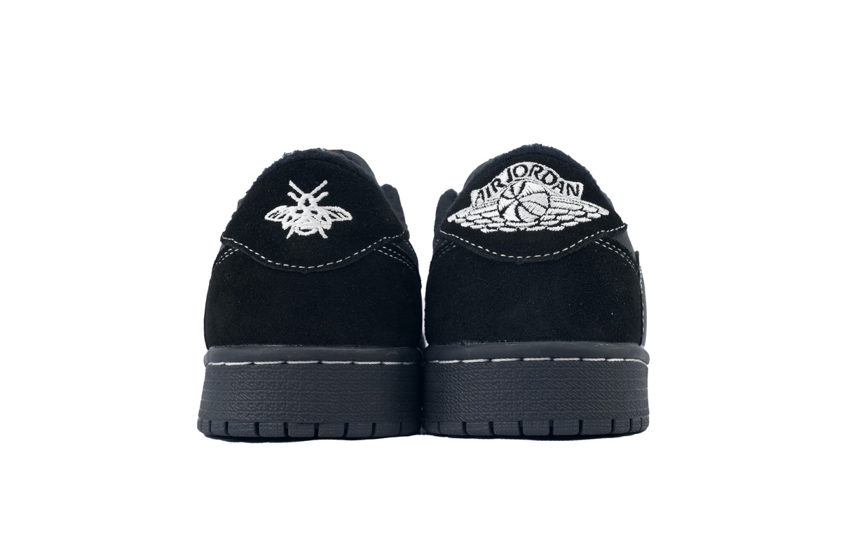 XH Travis Scott x Air Jordan 1 Low Black Phantom