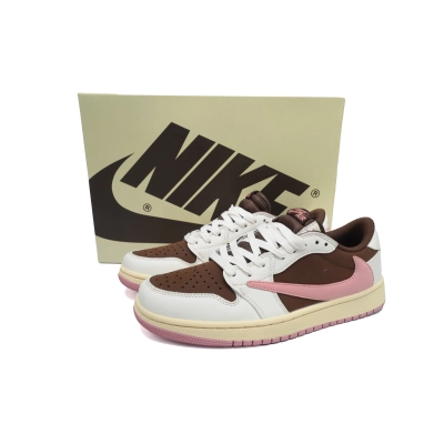 XH Travis Scott x Air Jordan 1 Low OG SP Dark Pony Pink 02