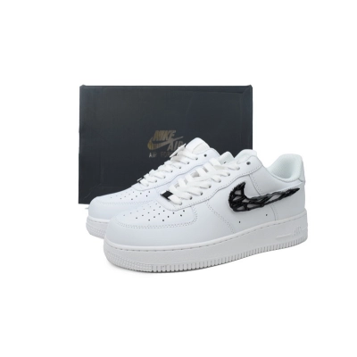 KJ Nike Air Force 1 '07 LX 'Molten Metal Swoosh Pack - Black' 02