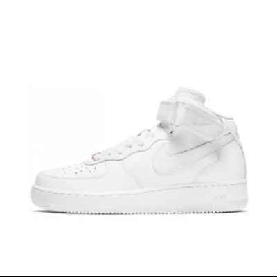 KJ Nike Air Force 1 '07 Mid 'Triple White' 01