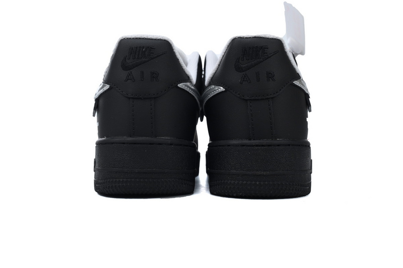 KJ Nike Air Force 1 Low Black Silver