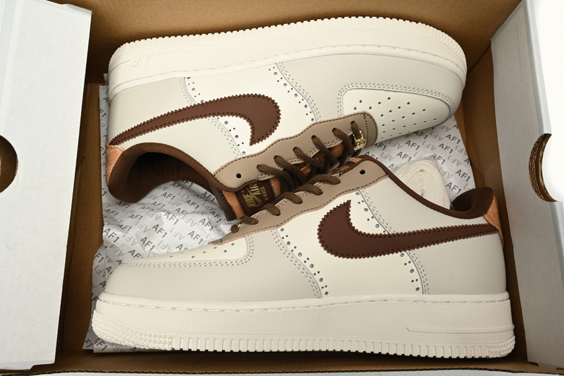 KJ Nike Air Force 1 Low GS "Brogue Wingtip"