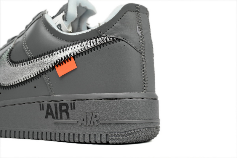 S2 OFF-White x Nike Air Force 1 Low 'Ghost Grey Silver'