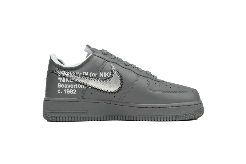 S2 OFF-White x Nike Air Force 1 Low 'Ghost Grey Silver'