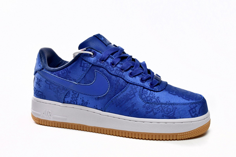 KJ CLOT x Nike Air Force 1 Low Premium Blue Silk