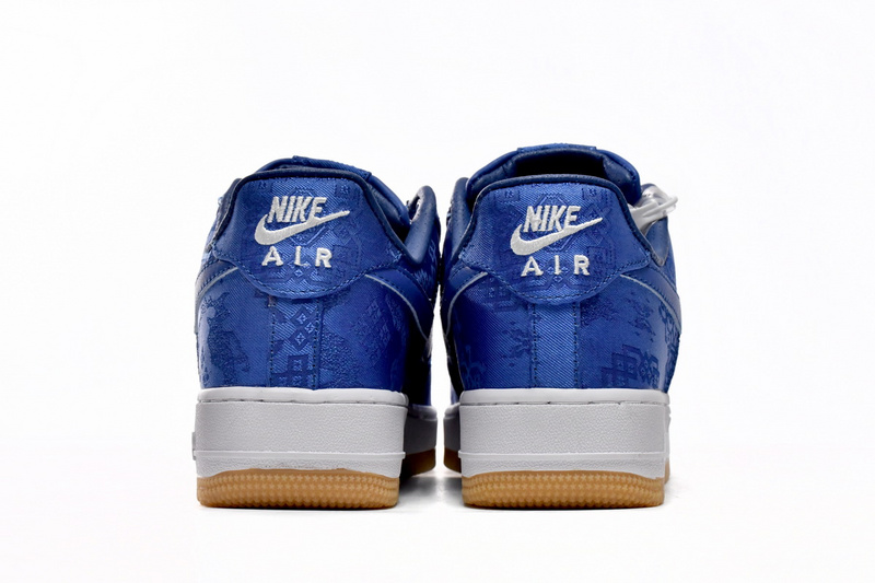 KJ CLOT x Nike Air Force 1 Low Premium Blue Silk