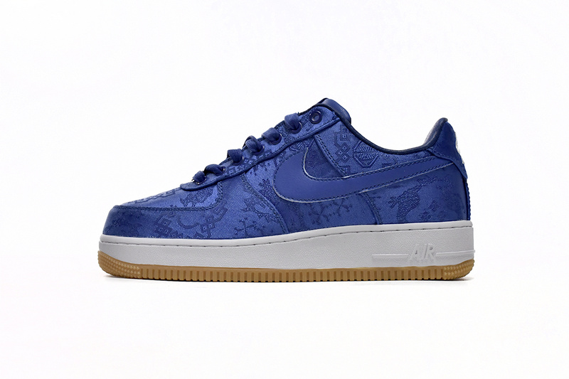 KJ CLOT x Nike Air Force 1 Low Premium Blue Silk
