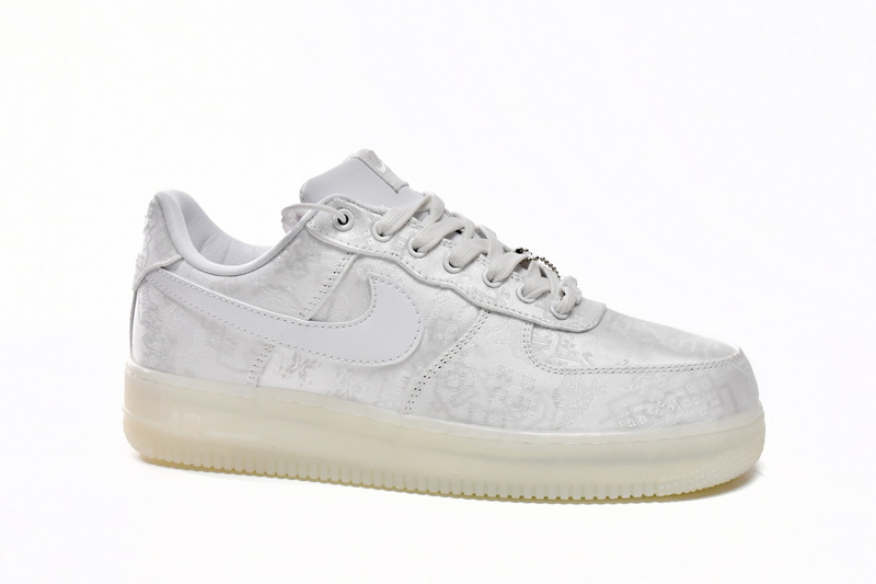 KJ CLOT x Nike Air Force 1 Low Premium White Silk