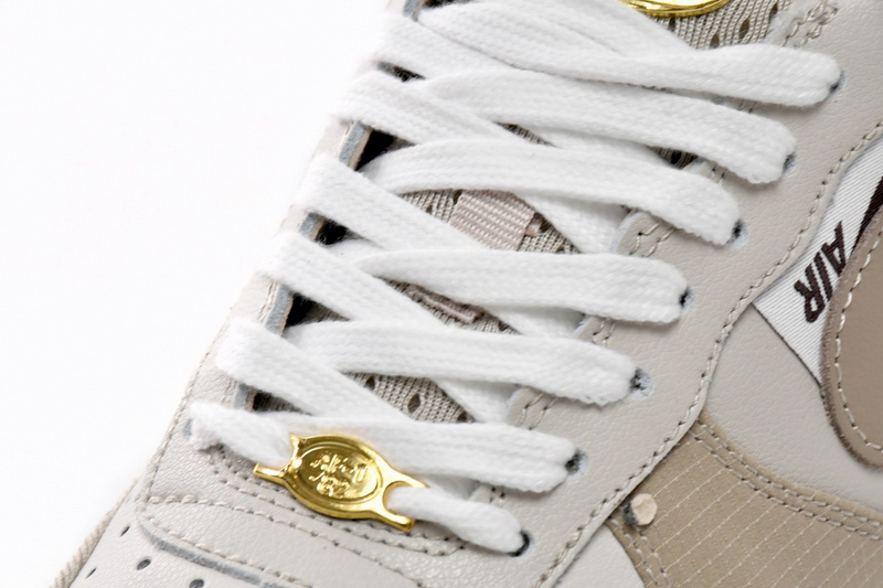 KJ Nike Air Force 1 Low Tan Bling