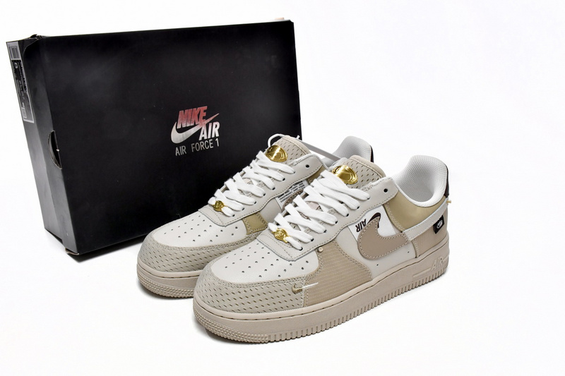 KJ Nike Air Force 1 Low Tan Bling