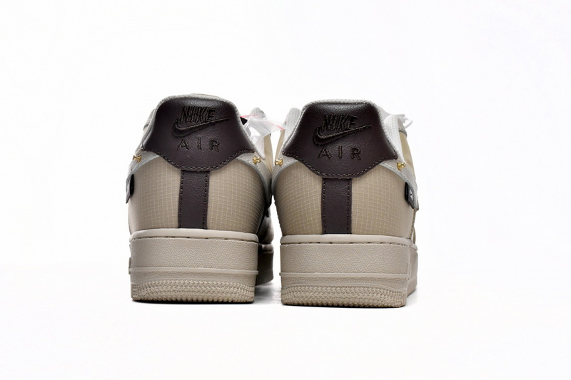 KJ Nike Air Force 1 Low Tan Bling