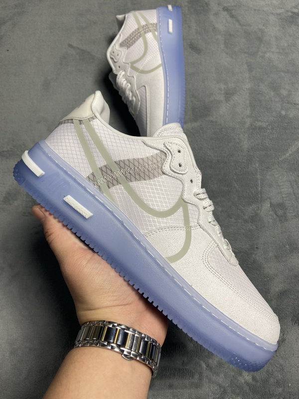 KJ Nike Air Force 1 React QS White Ice