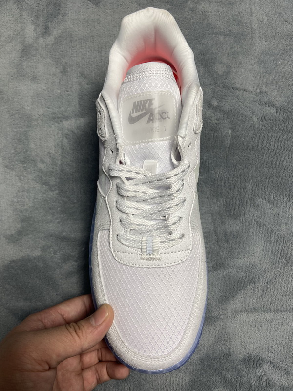 KJ Nike Air Force 1 React QS White Ice