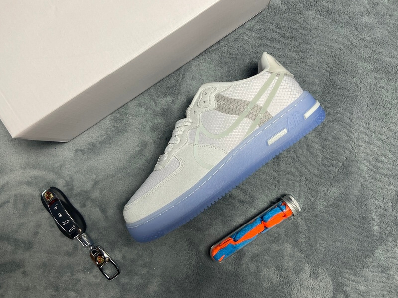 KJ Nike Air Force 1 React QS White Ice