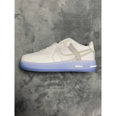 KJ Nike Air Force 1 React QS White Ice 01