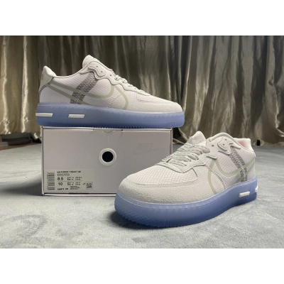 KJ Nike Air Force 1 React QS White Ice 02