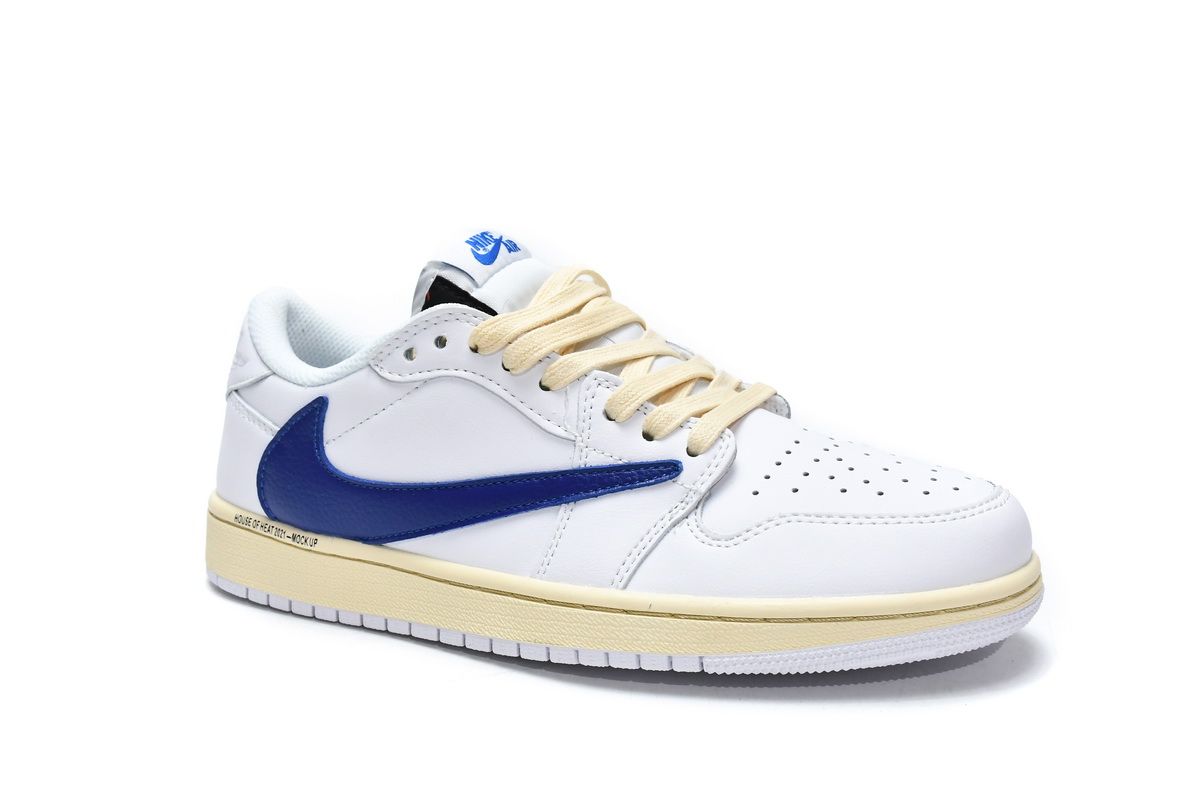 XH Travis Scott x Air Jordan 1 Low White Blue