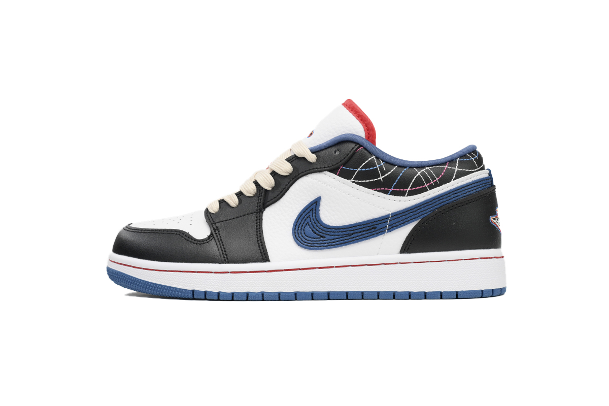XH Air Jordan 1 Low SE "Black/Industrial Blue"