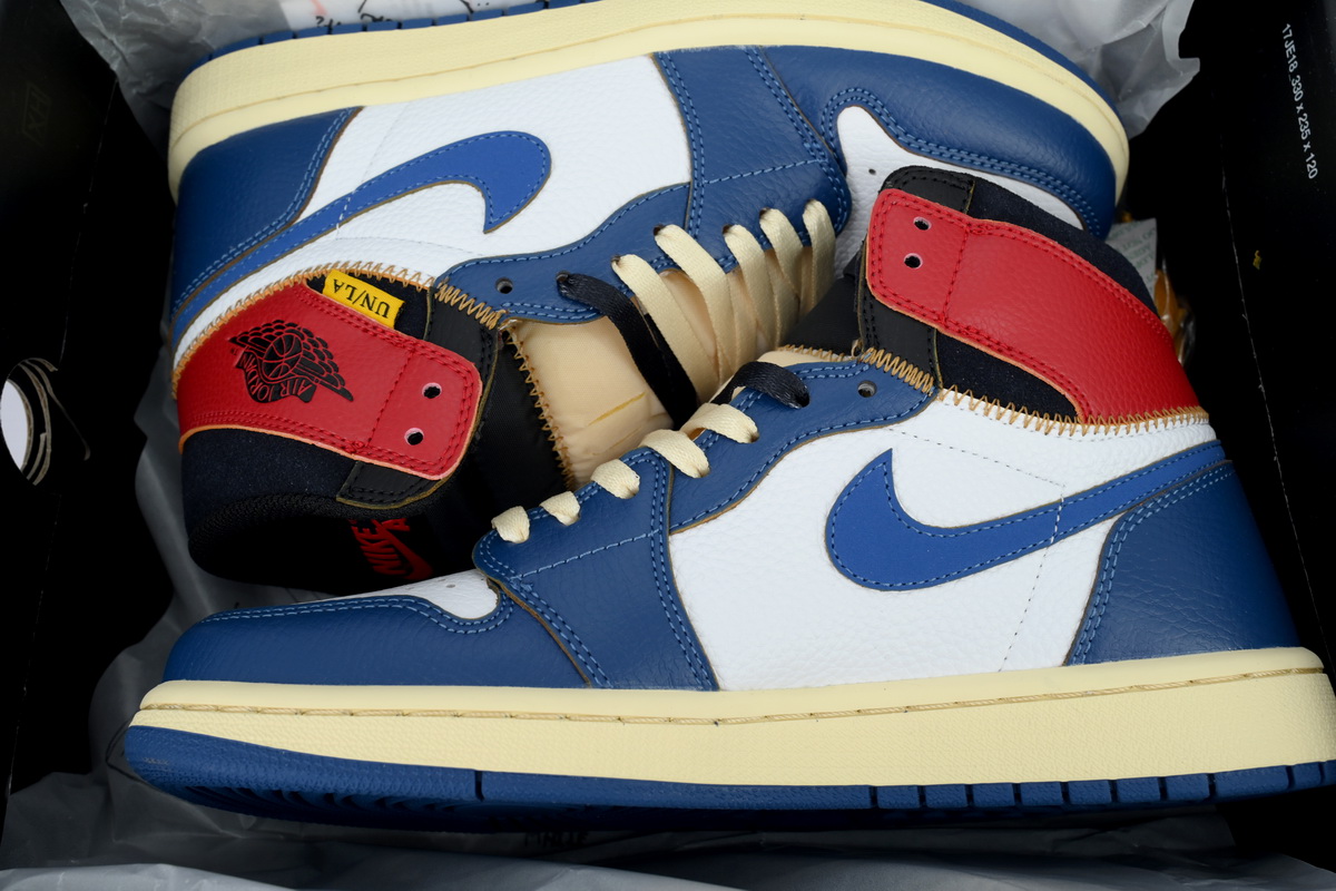 XH Union X Air Jordan 1 OG Hi Retro“Blue Toe”