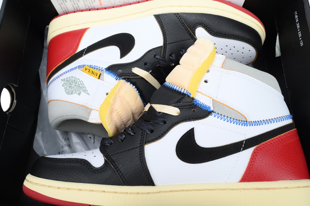 XH Union X Air Jordan 1 OG Hi Retro“Black Toe”