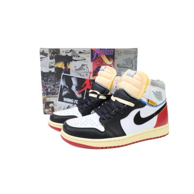 XH Union X Air Jordan 1 OG Hi Retro“Black Toe” 02