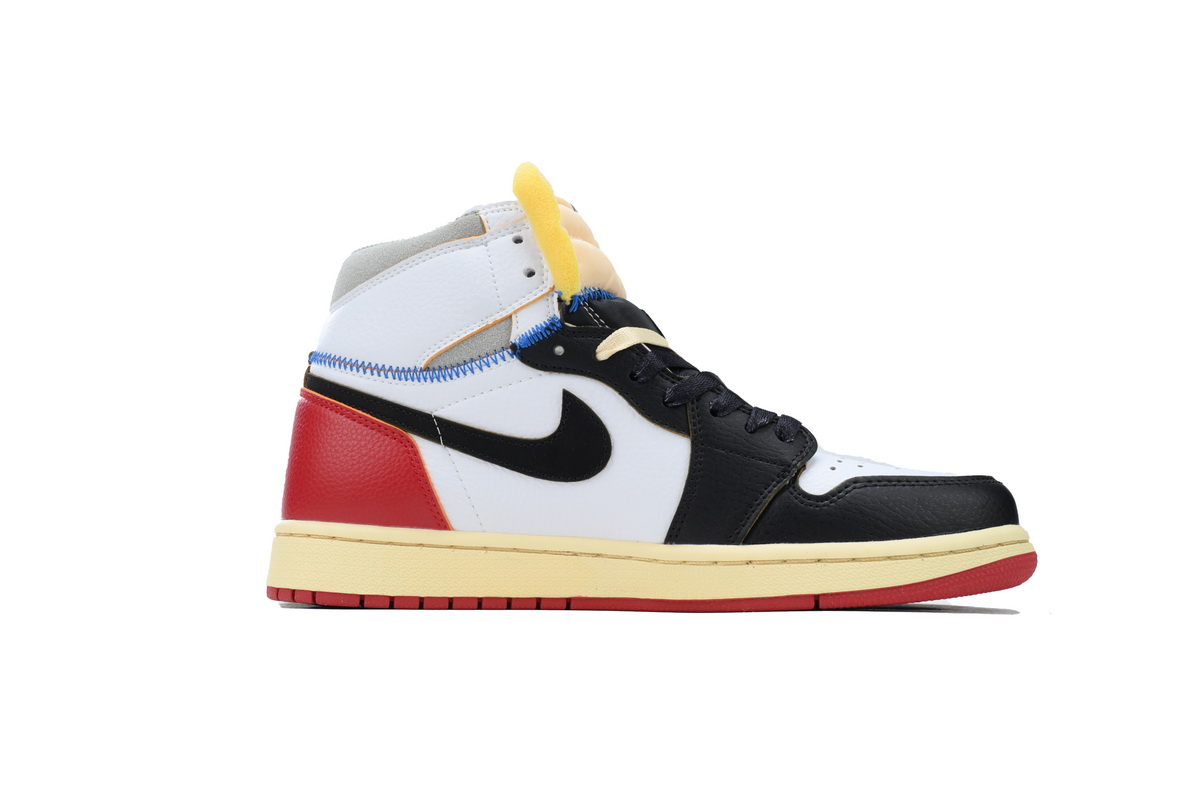 XH Union X Air Jordan 1 OG Hi Retro“Black Toe”