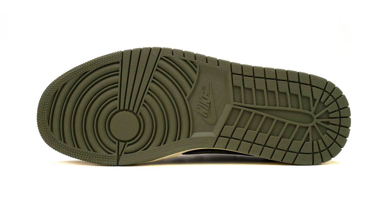 XH Travis Scott x Air Jordan 1 Low OG "Black Olive"