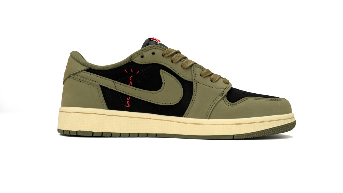 XH Travis Scott x Air Jordan 1 Low OG "Black Olive"