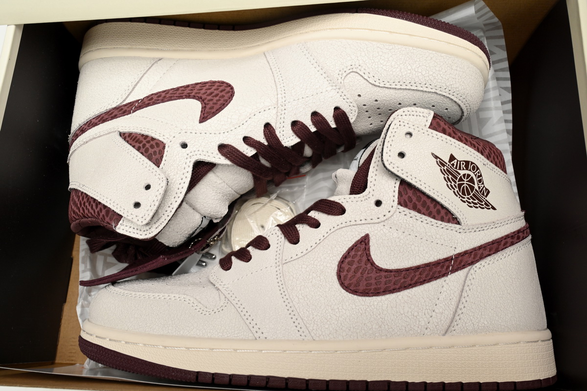 XH Air Jordan 1 High OG SailBurgundy Crush5