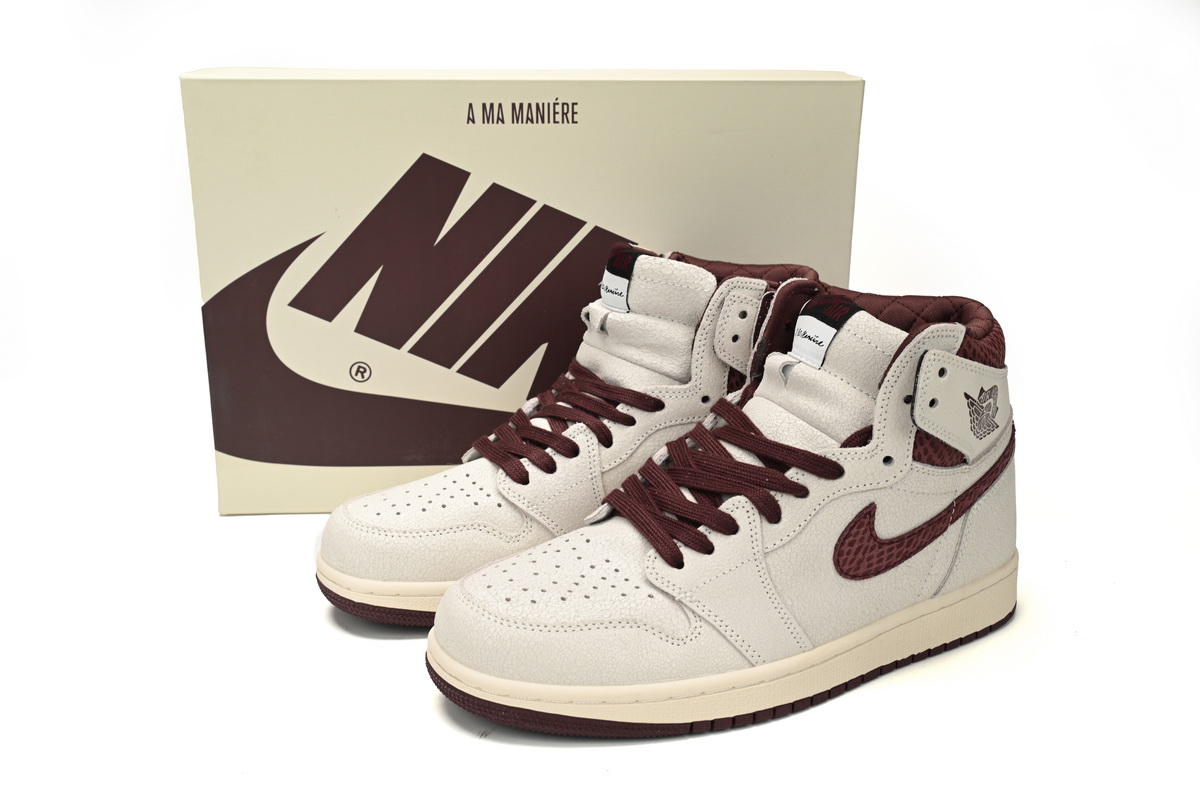 XH Air Jordan 1 High OG SailBurgundy Crush5