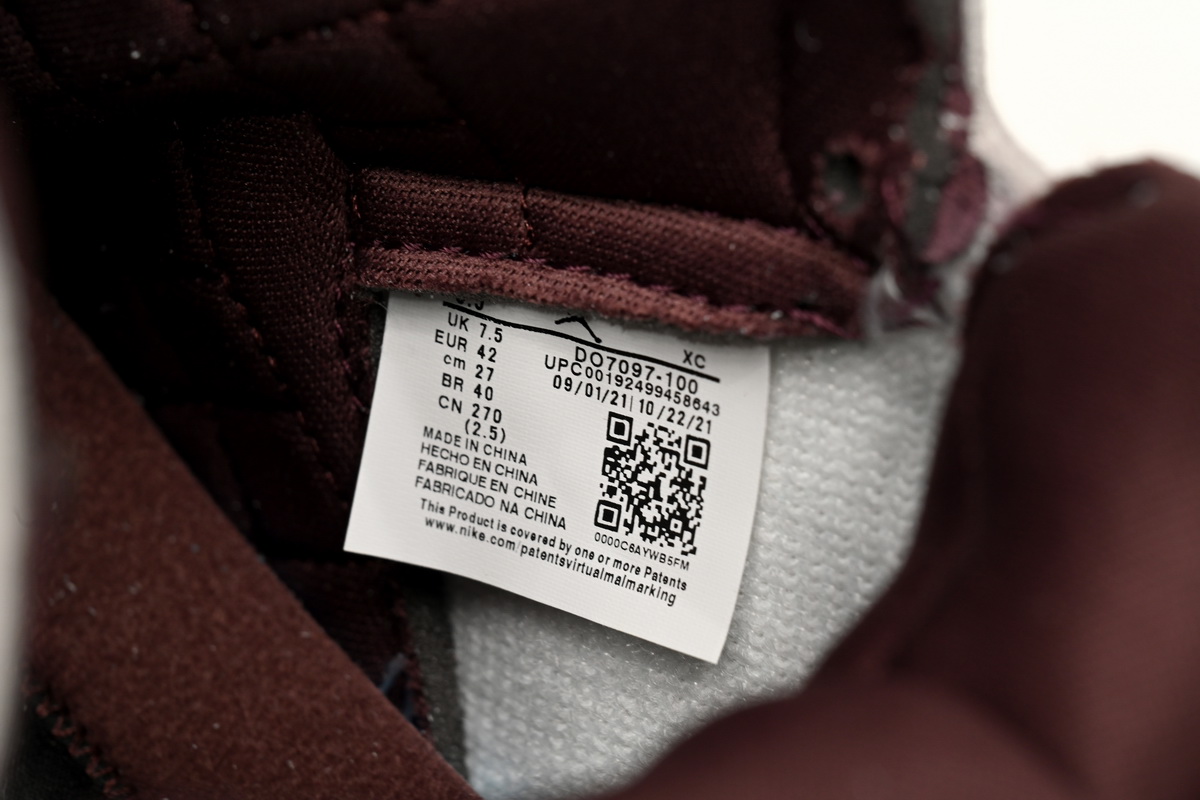 XH Air Jordan 1 High OG SailBurgundy Crush5