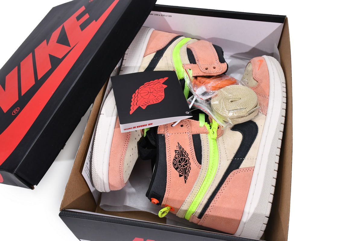 XH Air Jordan 1 High Switch Apricot Powder