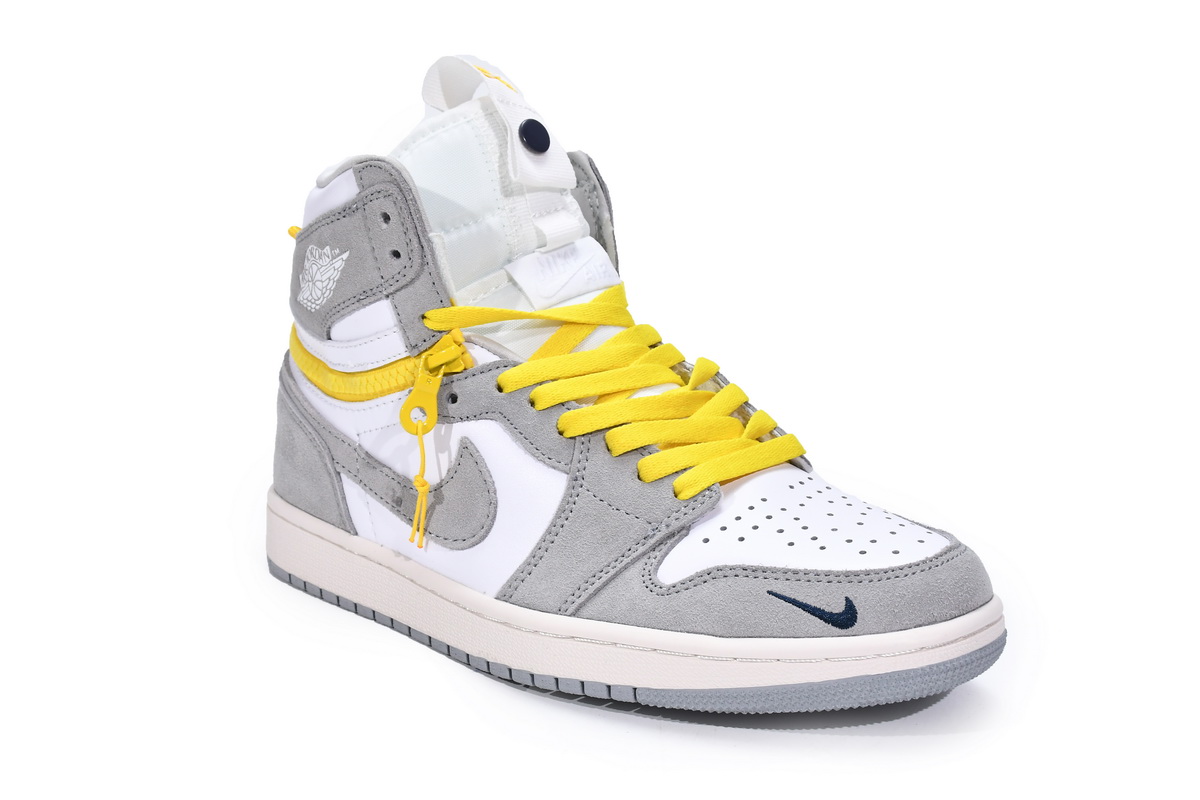 XH Air Jordan 1 High Switch Light Smoke Grey
