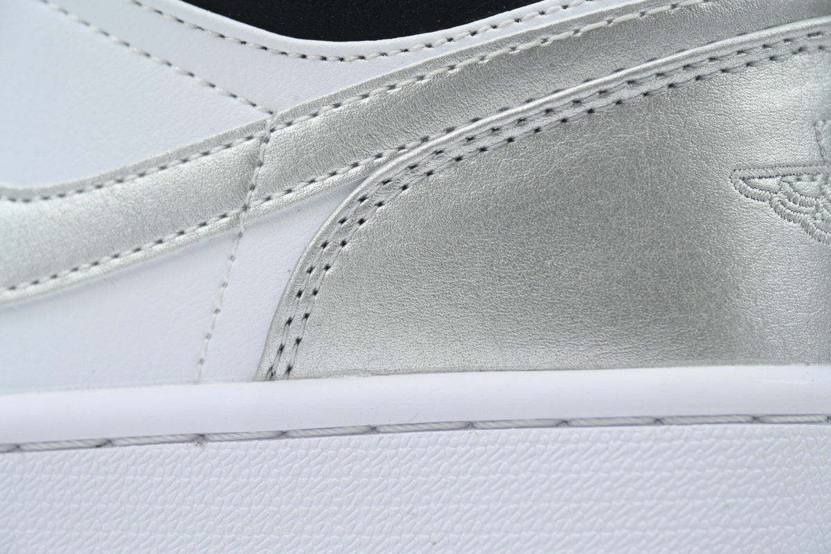 AQ Air Jordan 1 Low Black Silver