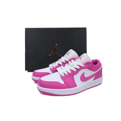 AQ Air Jordan 1 Low GS 'Fire Pink' 02