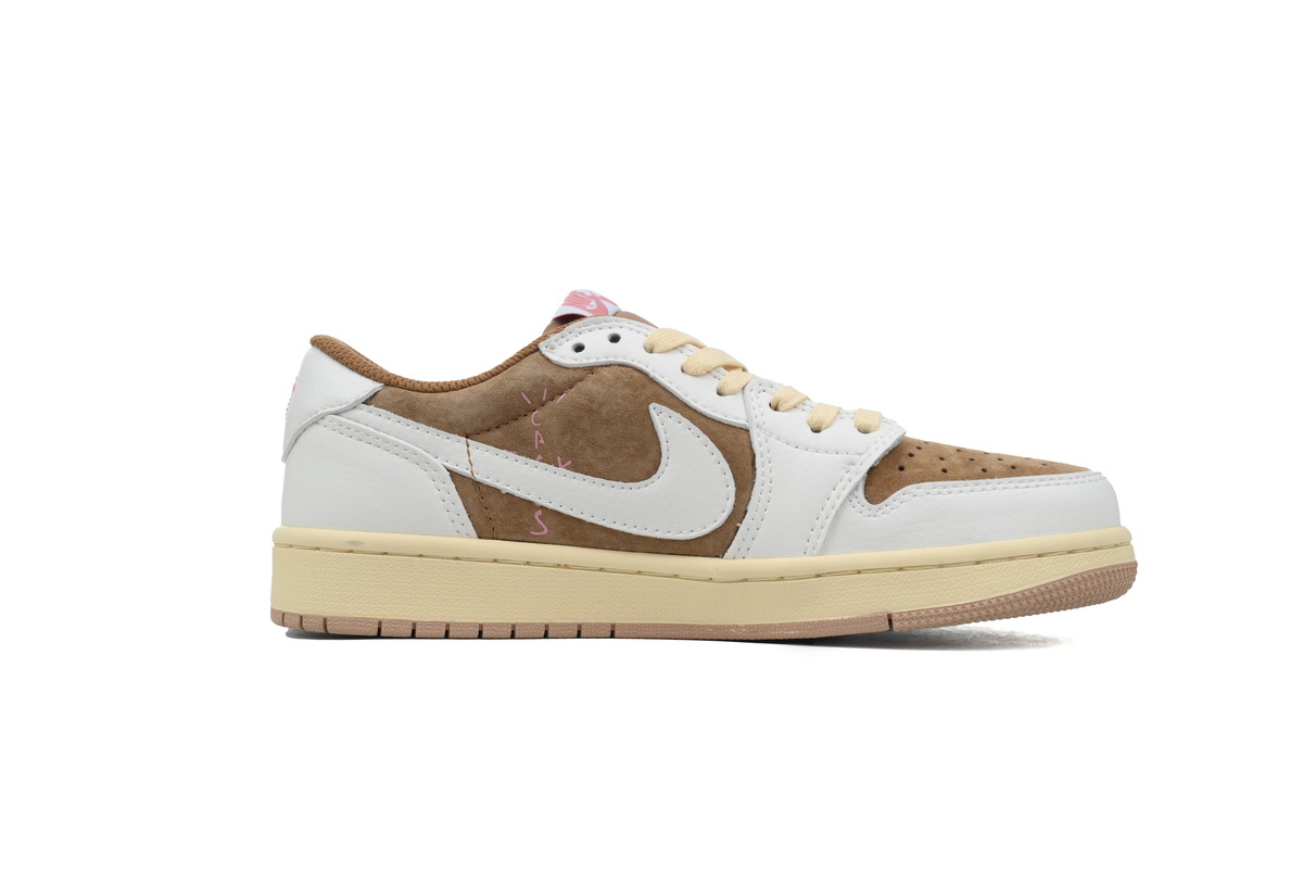 AQ Travis Scott x Air Jordan 1 Low OG Sail Shy Pink