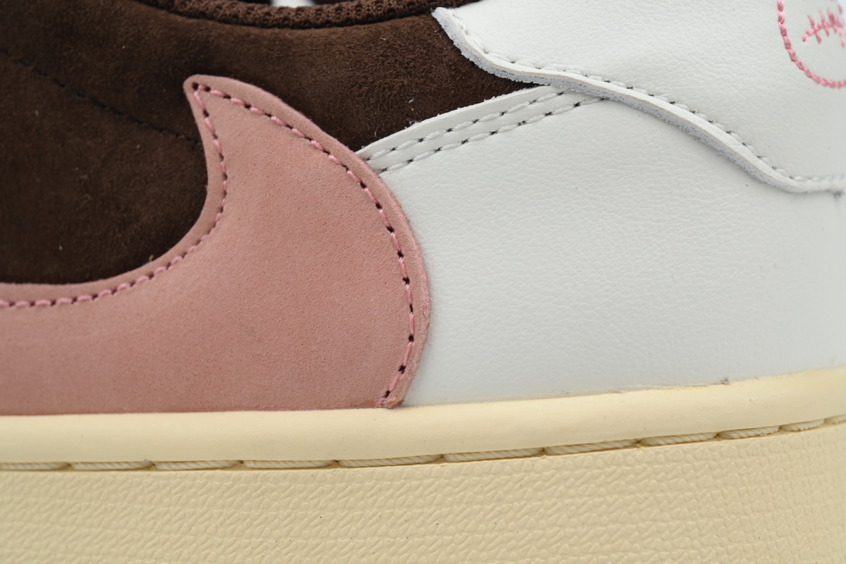 AQ Travis Scott x Air Jordan 1 Low OG SP Dark Pony Pink