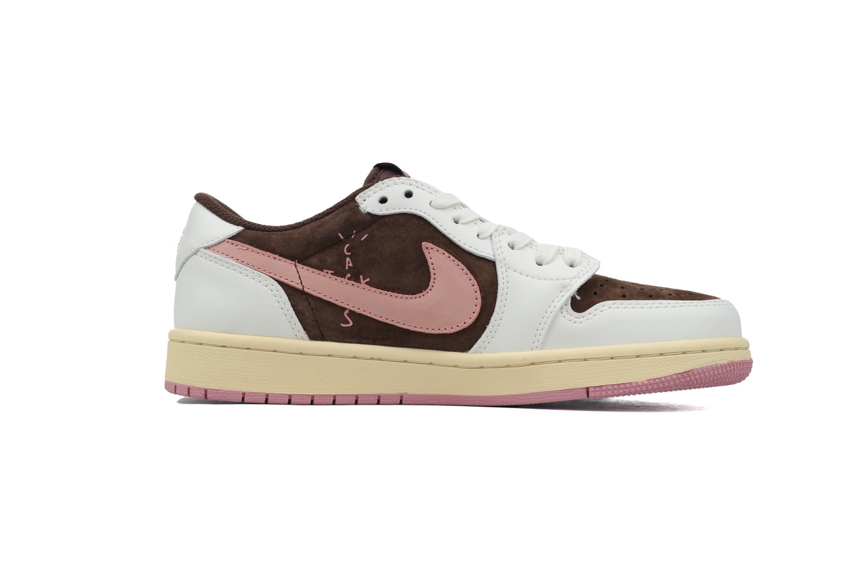 AQ Travis Scott x Air Jordan 1 Low OG SP Dark Pony Pink