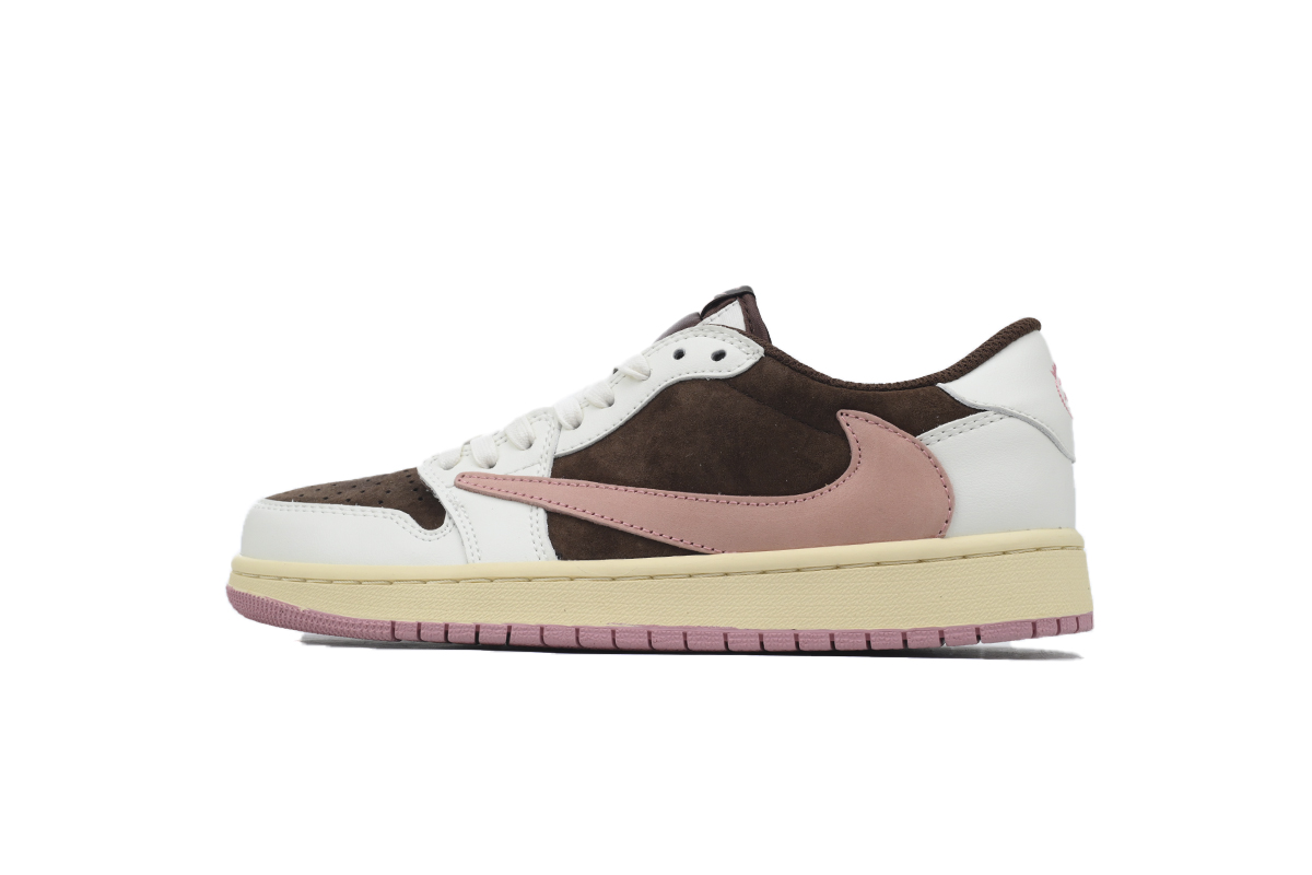 AQ Travis Scott x Air Jordan 1 Low OG SP Dark Pony Pink