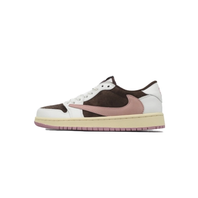 AQ Travis Scott x Air Jordan 1 Low OG SP Dark Pony Pink 01