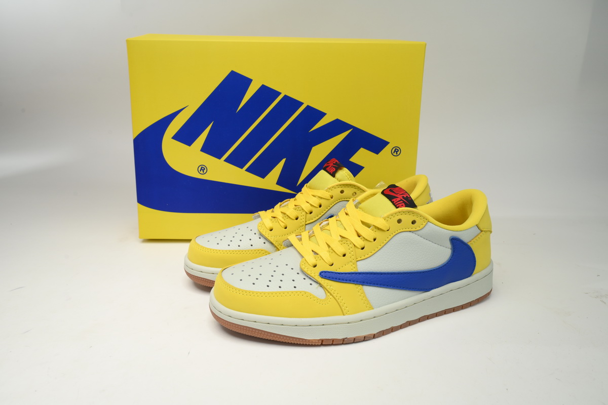 AQ Travis Scott x Air Jordan 1 Low OG 'Canary'