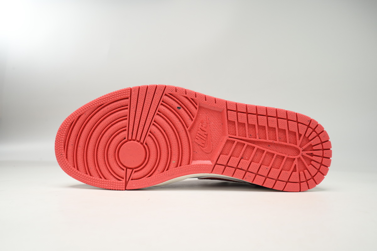 AQ Air Jordan 1 Low "White/Dune Red"