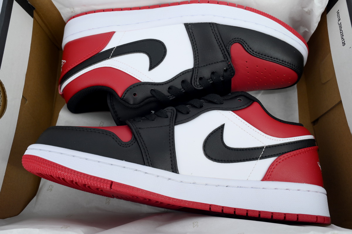AQ Air Jordan 1 Low Bred Toe